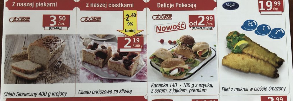 Oferta promocyjna w Supermarkecie Społem Polanka